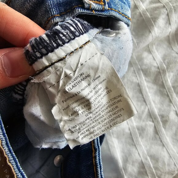 One Teaspoon Freebirds II Low-rise Distressed Skinny Jeans - Blue Blonde - Sz 26 - Picture 7 of 14